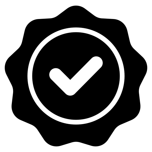 Quality assurance icon representing professional SEO consulting with reliable results and honest communication