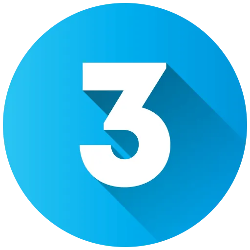 Step three process icon for ongoing refinement and growth